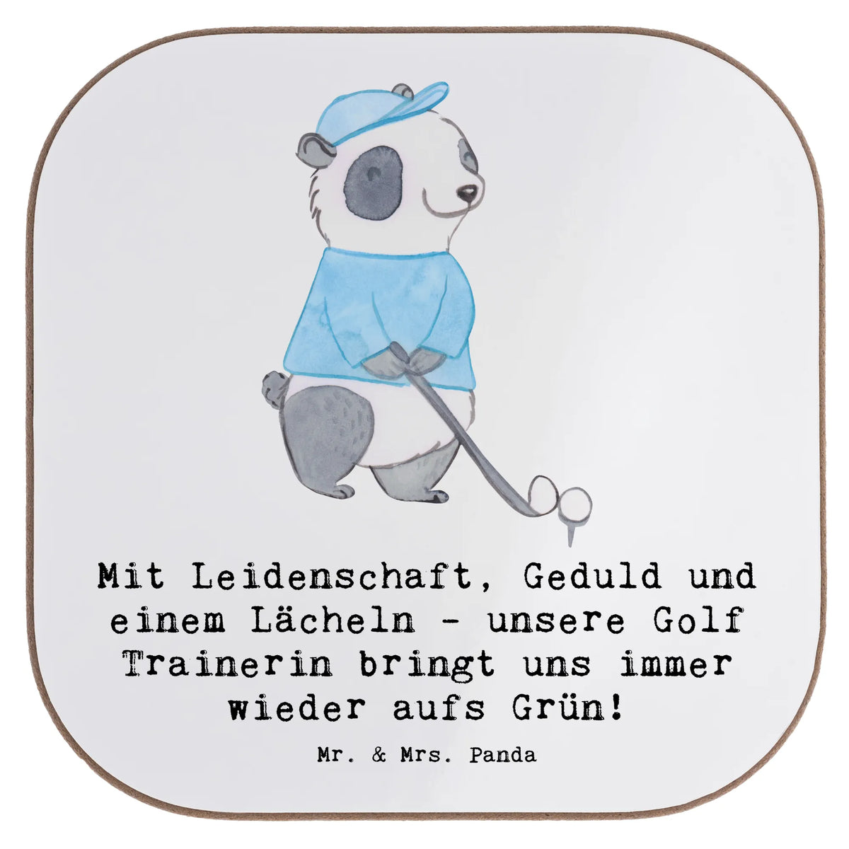 Untersetzer Golf Trainerin Leidenschaft