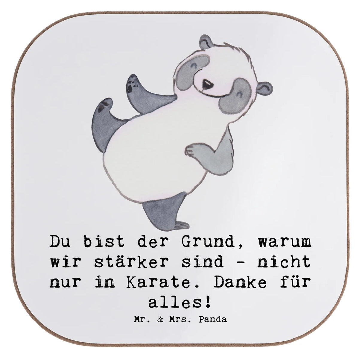 Untersetzer Karate Trainerin Stärke