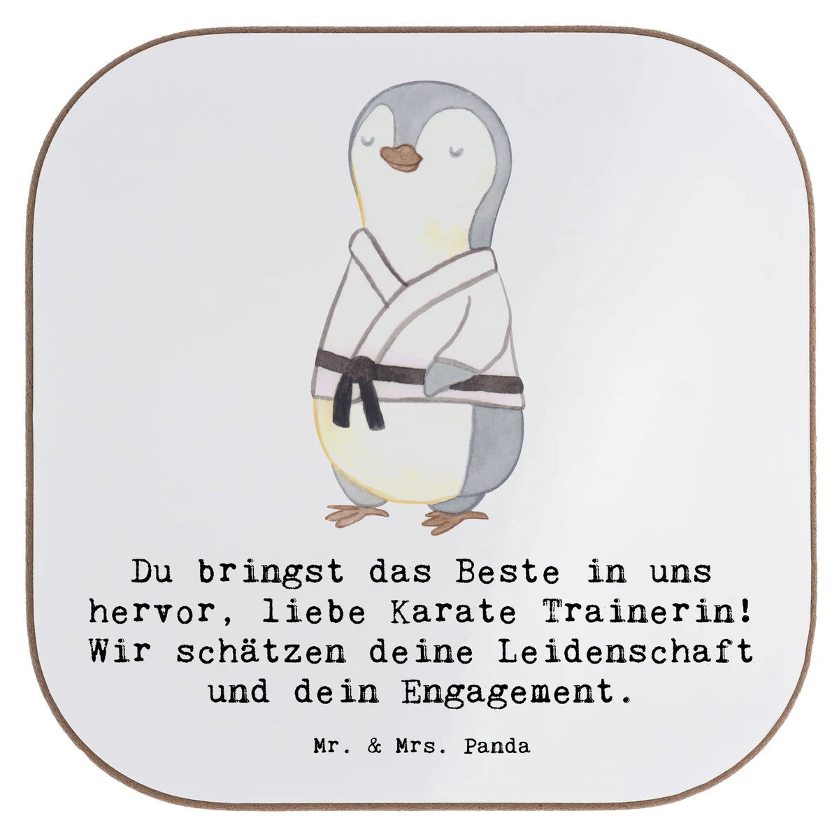 Untersetzer Karate Trainerin