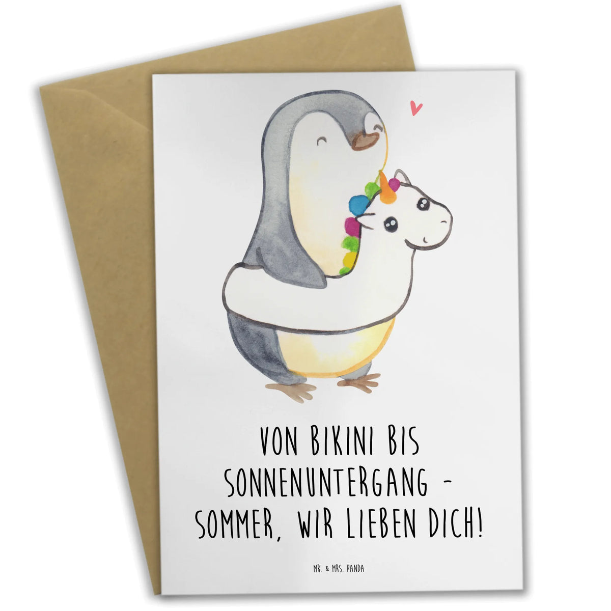 Greetings card Von Bikini bis Sonnenuntergang - Sommer, wir lieben dich! summer themes, vacation themes, products for vacationers, summer products