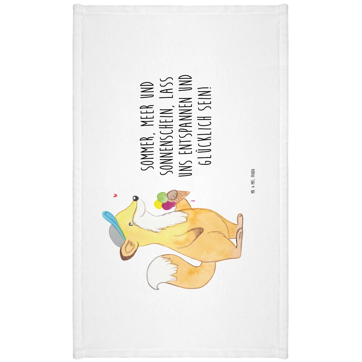 Hand towel Sommer, Meer und Sonnenschein, lass uns entspannen und glücklich sein! summer themes, vacation themes, products for vacationers, summer products