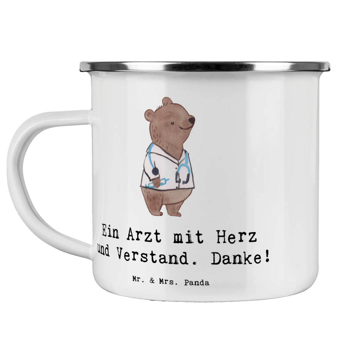Camping Emaille Tasse Arzt mit Herz Emailletasse, outdoortasse, Motivtasse, Campingtasse, Teebecher, Kaffeepott, Outdoor Becher, Teetasse, Outdoor Tasse, Campingbecher, wandertasse, Emaille Tasse, Emaille Becher, Tasse Emaille, Pott, reisetasse, wanderbecher, becher emaille, blechbecher, Reisebecher, metallbecher, emaillebecher, Blechtasse, Haferl, Dekoration, sprüche, zitate, spruch kollektion, inspiration, motivation, lebensweisheiten, geschenkideen, wanddeko, wohnaccessoires, sprüche sammlung, schöne sprüche, glück, liebe, freude, Lächeln, alltag verschönern, nachhaltige geschenke, Kreativ, Einzigartig, shopify, mr and mrs panda