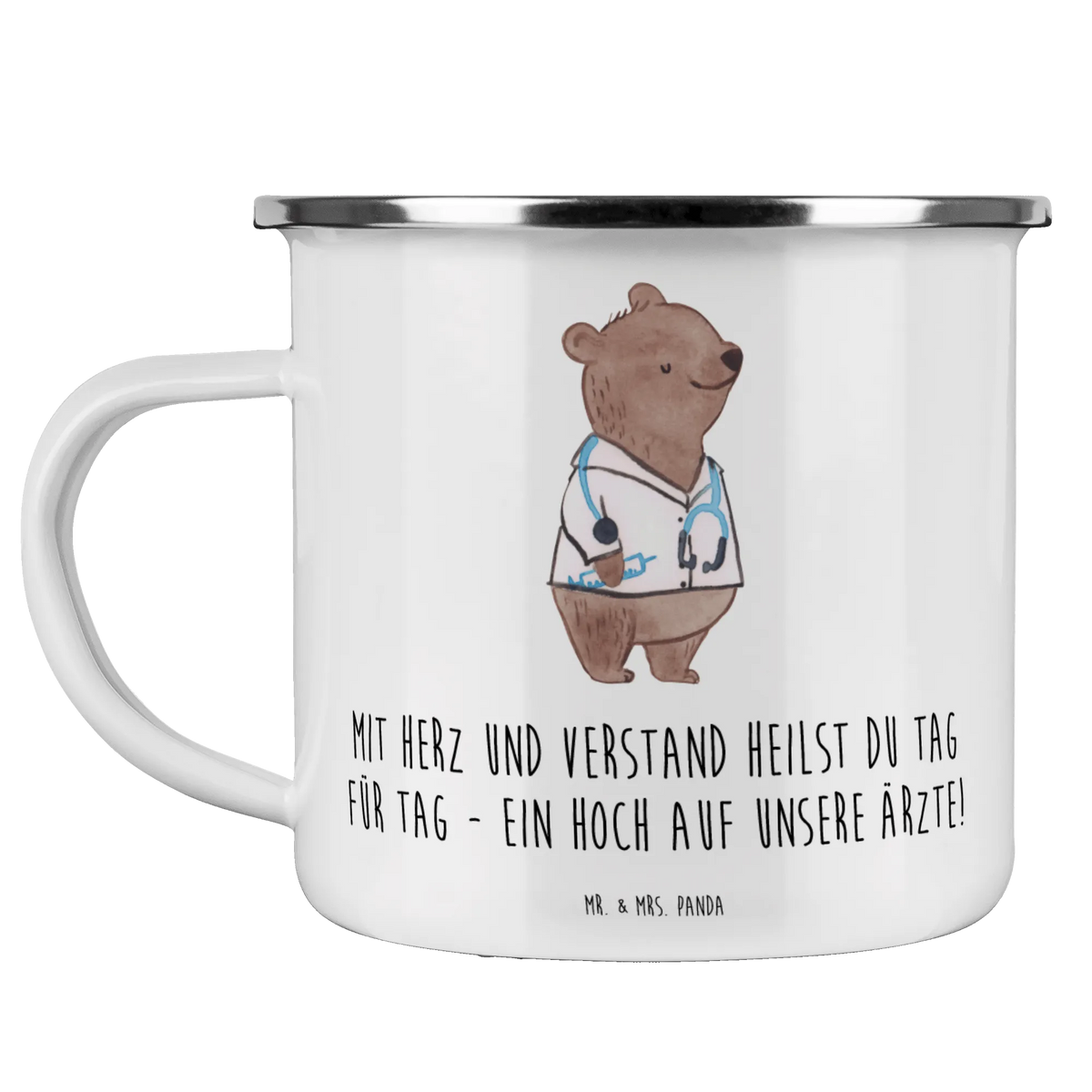 Camping Emaille Tasse Arzt Herz Verstand Campingtasse, Tasse Emaille, Pott, Haferl, Outdoor Tasse, Motivtasse, Outdoor Becher, becher emaille, reisetasse, wandertasse, Teebecher, emaillebecher, metallbecher, Campingbecher, Teetasse, wanderbecher, Emaille Becher, outdoortasse, Kaffeepott, Emailletasse, Blechtasse, blechbecher, Emaille Tasse, Reisebecher, Dekoration, sprüche, zitate, spruch kollektion, inspiration, motivation, lebensweisheiten, geschenkideen, wanddeko, wohnaccessoires, sprüche sammlung, schöne sprüche, glück, liebe, freude, Lächeln, alltag verschönern, nachhaltige geschenke, Kreativ, Einzigartig, shopify, mr and mrs panda