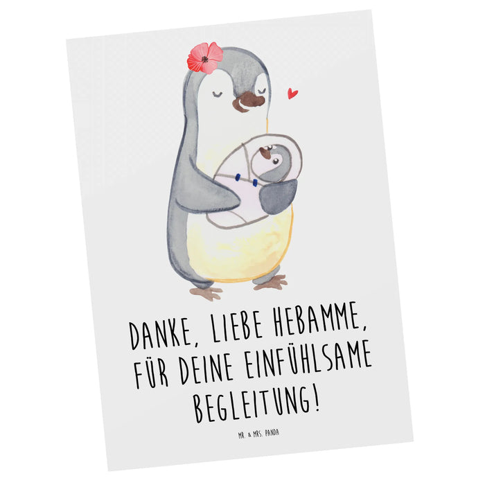 Postkarte Liebe Hebamme