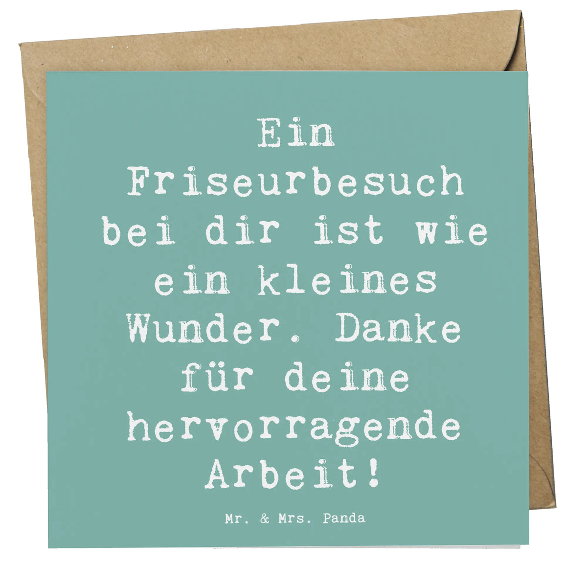 Deluxe Card Saying Ein Friseurbesuch bei dir ist wie ein kleines Wunder. Danke für deine hervorragende Arbeit! Glückwunschkarte, Klappkarte, doppelkarte, faltkarte, anlasskarte, Grußkarte, freude, geschenkideen, sprüche, Lächeln, lebensweisheiten, motivation, alltag verschönern, inspiration, mr and mrs panda, nachhaltige geschenke, spruch kollektion, shopify, Kreativ, schöne sprüche, sprüche sammlung, zitate, glück, wohnaccessoires, Dekoration, liebe, wanddeko, Einzigartig