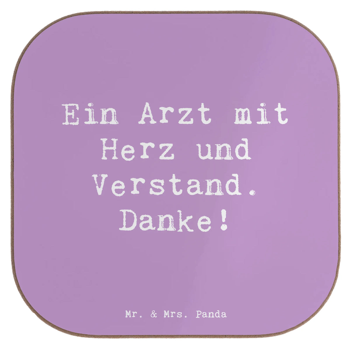 Untersetzer Spruch Arzt mit Herz
