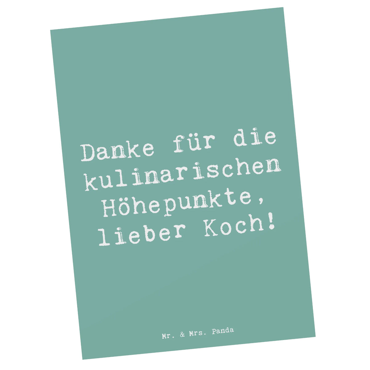 Postcard Saying Danke für die kulinarischen Höhepunkte, lieber Koch! Postkarte, Motivkarte, einzelkarte, Grußkarte, spruchkarte, Kunstkarten, Fotokarte, Ansichtskarte, Postkarten, kunstkarte, Designkarte, bildkarte, Ansichtskarten, freude, geschenkideen, sprüche, Lächeln, lebensweisheiten, motivation, alltag verschönern, inspiration, mr and mrs panda, nachhaltige geschenke, spruch kollektion, shopify, Kreativ, schöne sprüche, sprüche sammlung, zitate, glück, wohnaccessoires, Dekoration, liebe, wanddeko, Einzigartig