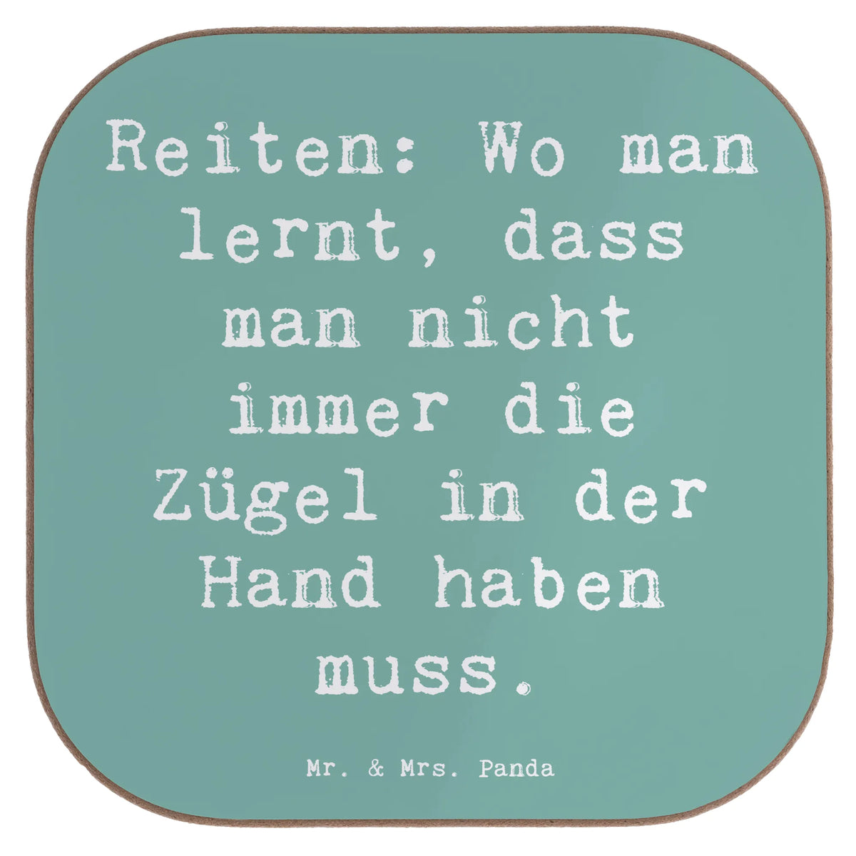 Untersetzer Spruch Reiten Freiheit