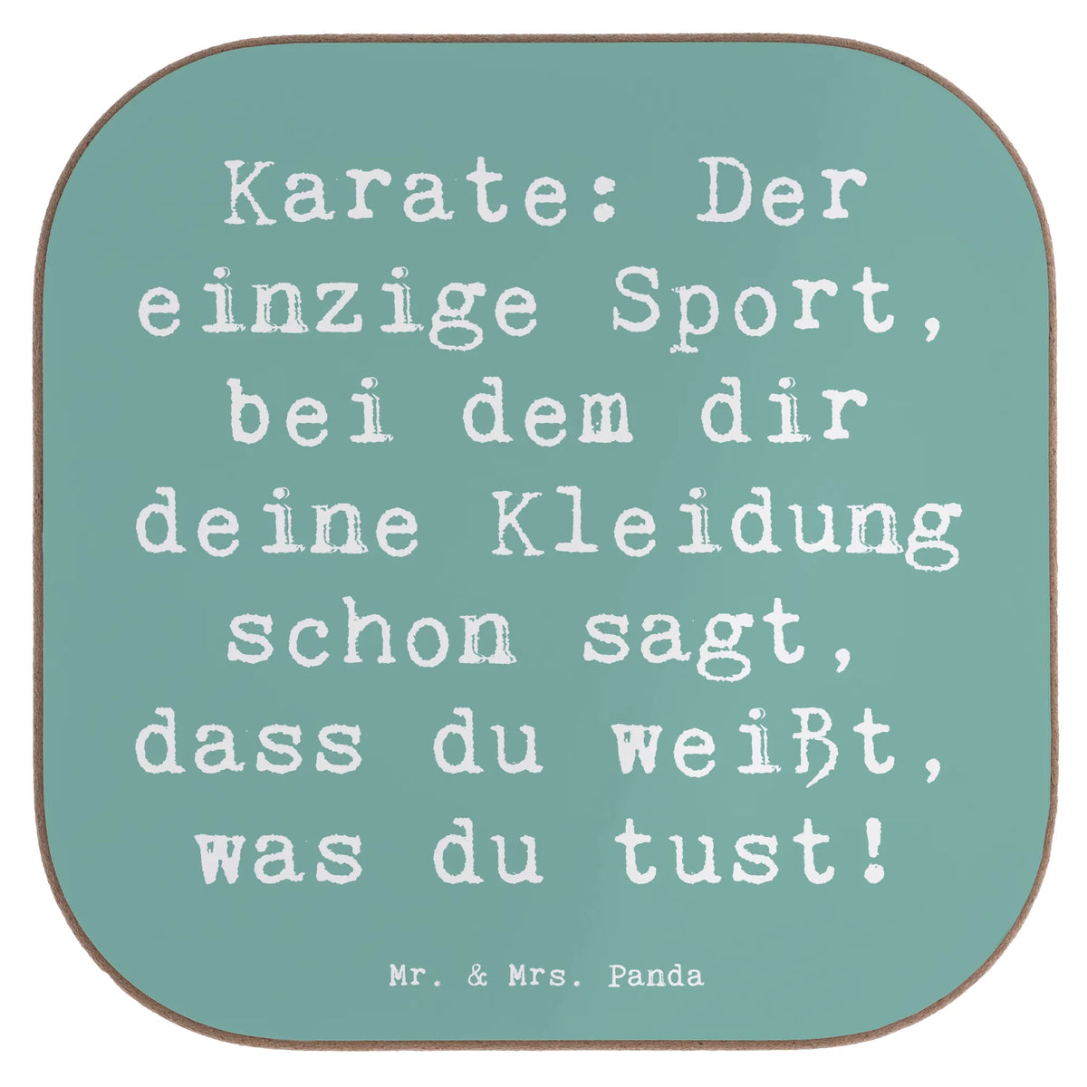 Untersetzer Karate Kleidung
