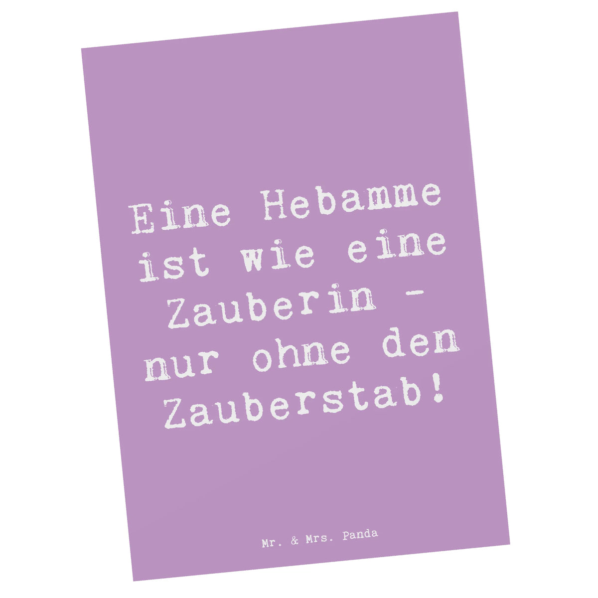 Postkarte Spruch Hebamme Magie