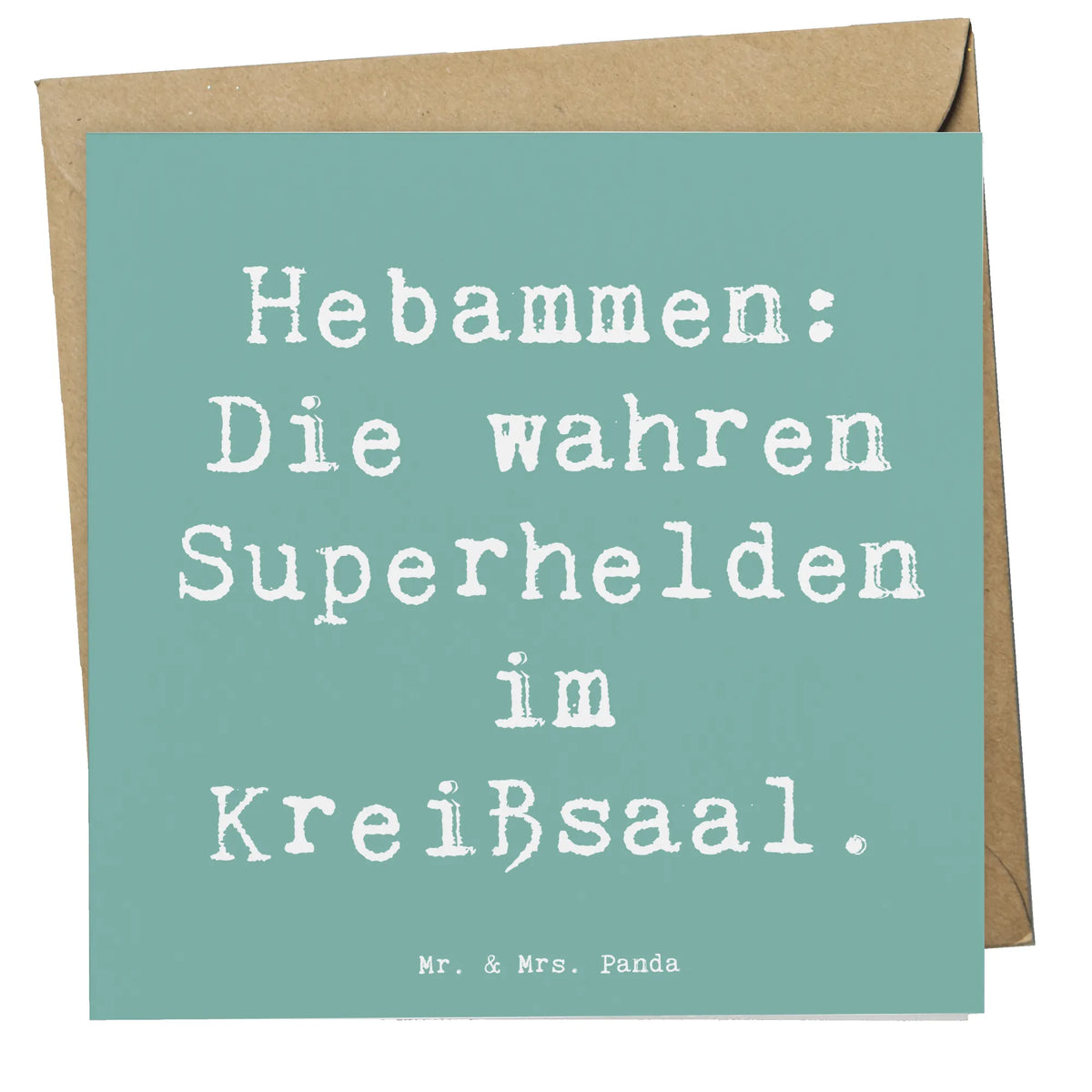 Deluxe Karte Spruch Hebamme Superhelden