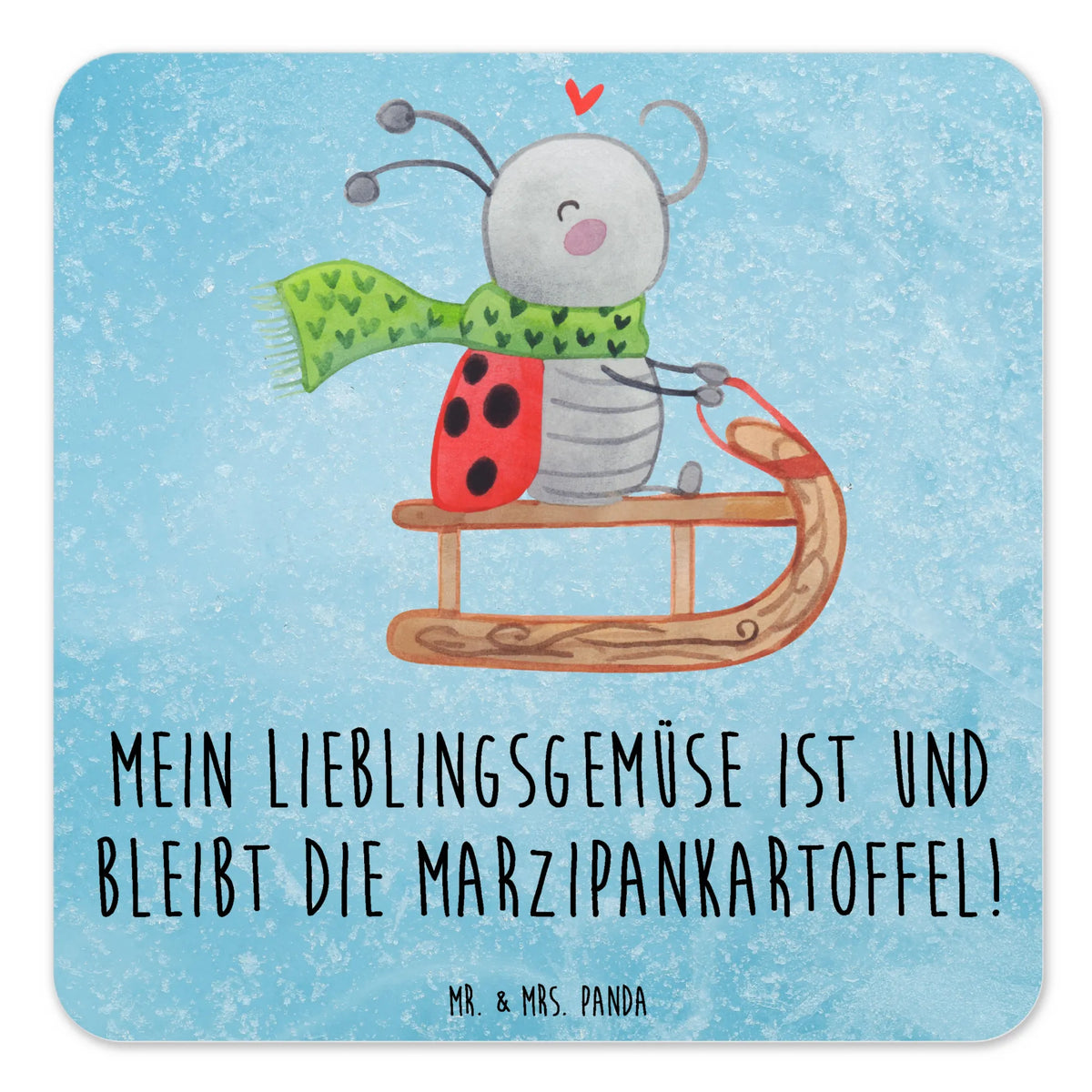 Coaster Set Smörle sledding Christmas time, snow