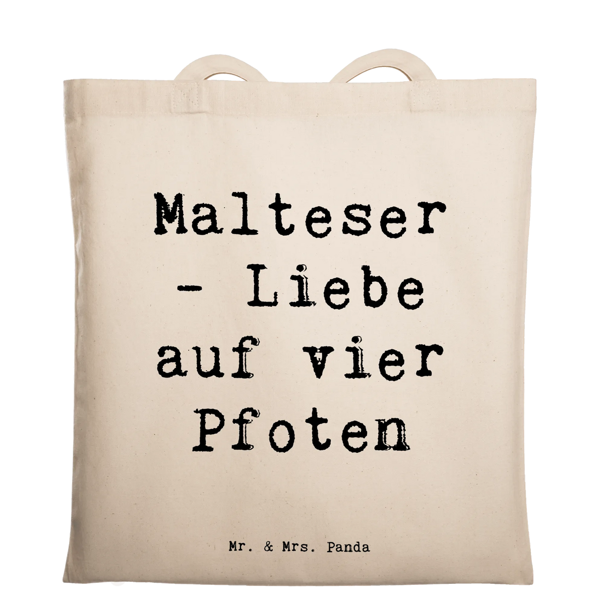 Tote bag Saying Malteser - Liebe auf vier Pfoten dog breed, purebred dog, dog owner, puppy, giving, animal lover, gift