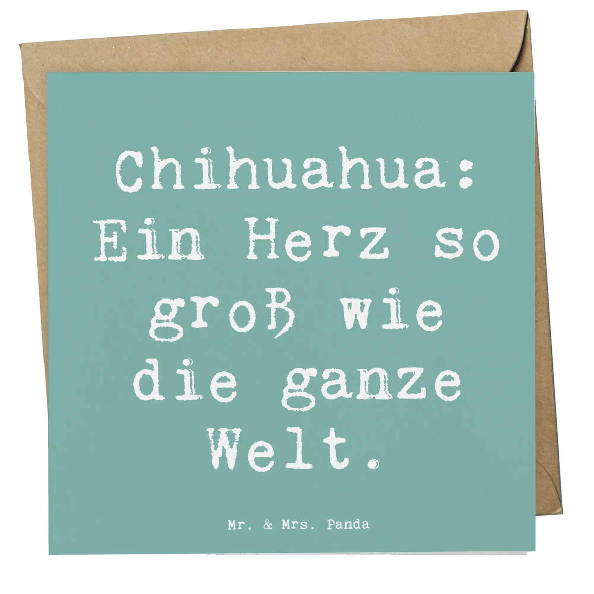 Deluxe Karte Spruch Chihuahua Herz
