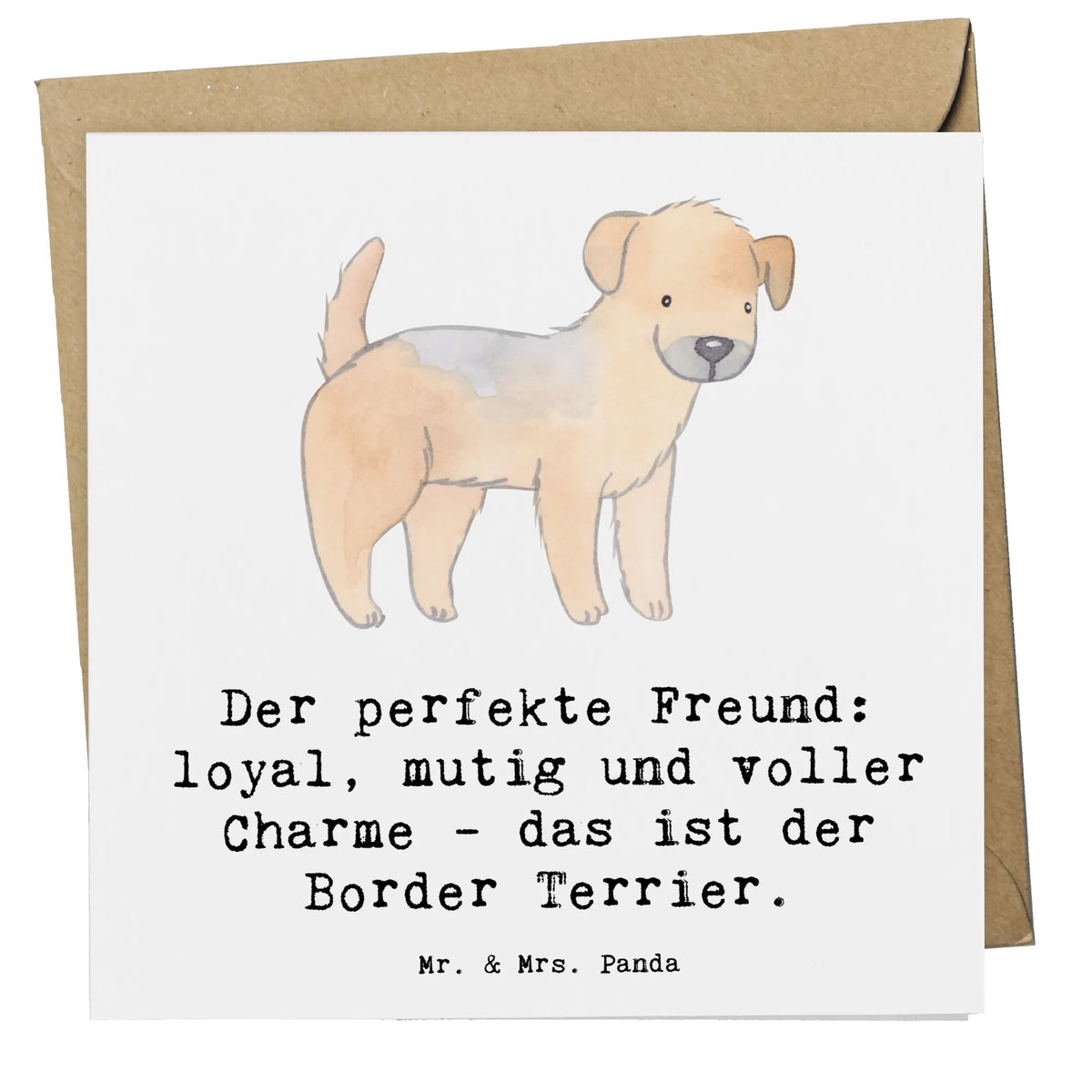 Deluxe Card Der perfekte Freund: loyal, mutig und voller Charme - das ist der Border Terrier.