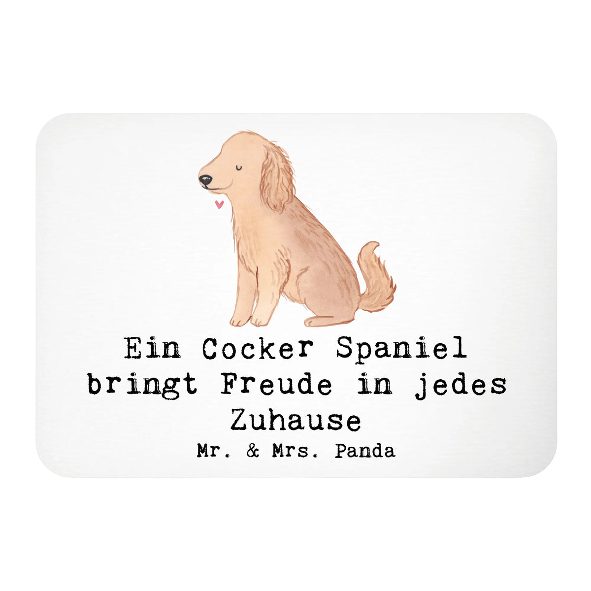 Magnes Ein Cocker Spaniel bringt Freude in jedes Zuhause dawanie, prezent, Pies, rasa psa, pies rasowy, właściciel psa, miłośnik zwierząt, szczeniak