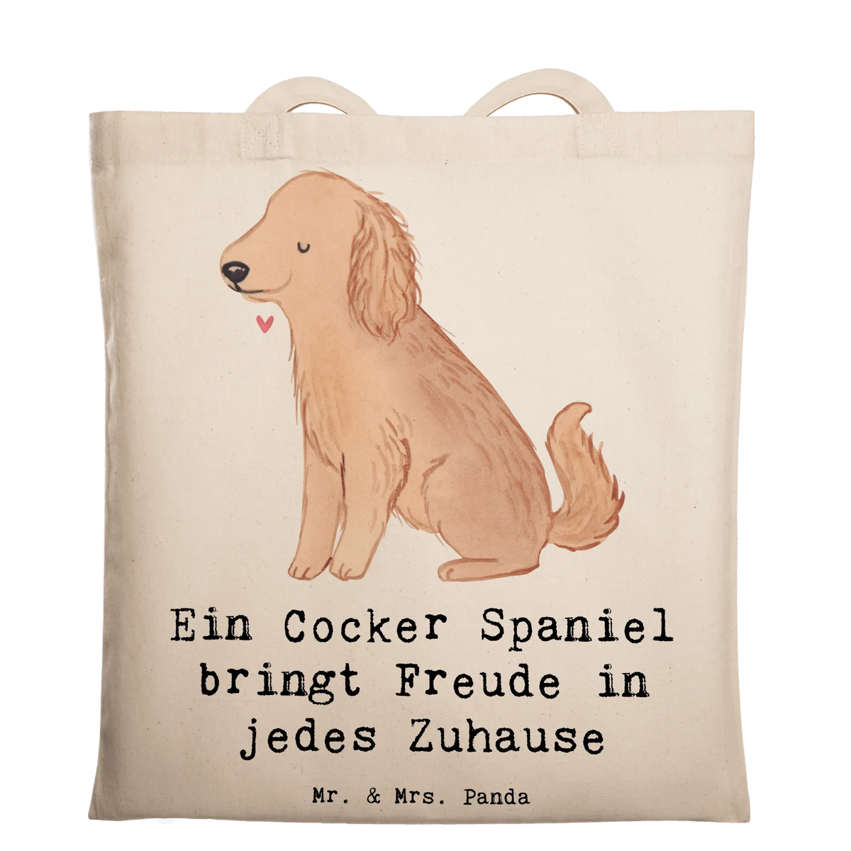 Torba Ein Cocker Spaniel bringt Freude in jedes Zuhause dawanie, prezent, szczeniak, miłośnik zwierząt, właściciel psa, pies rasowy, Pies, rasa psa