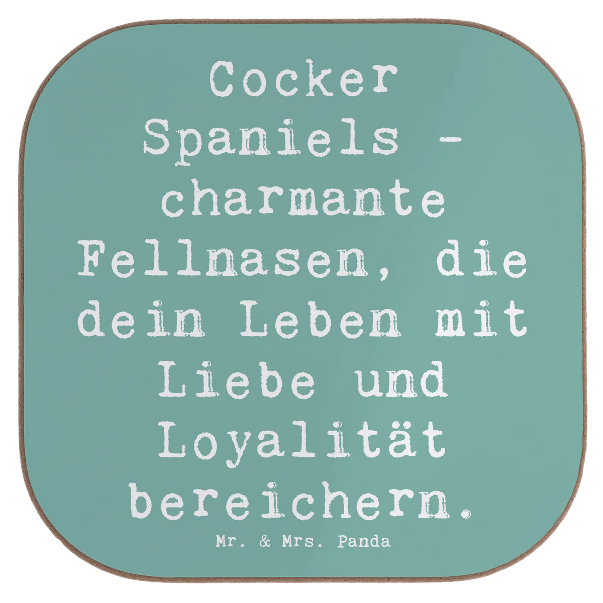 Podkładka Powiedzenie Cocker Spaniels - charmante Fellnasen, die dein Leben mit Liebe und Loyalität bereichern. prezent, dawanie, Pies, rasa psa, pies rasowy, właściciel psa, miłośnik zwierząt, szczeniak