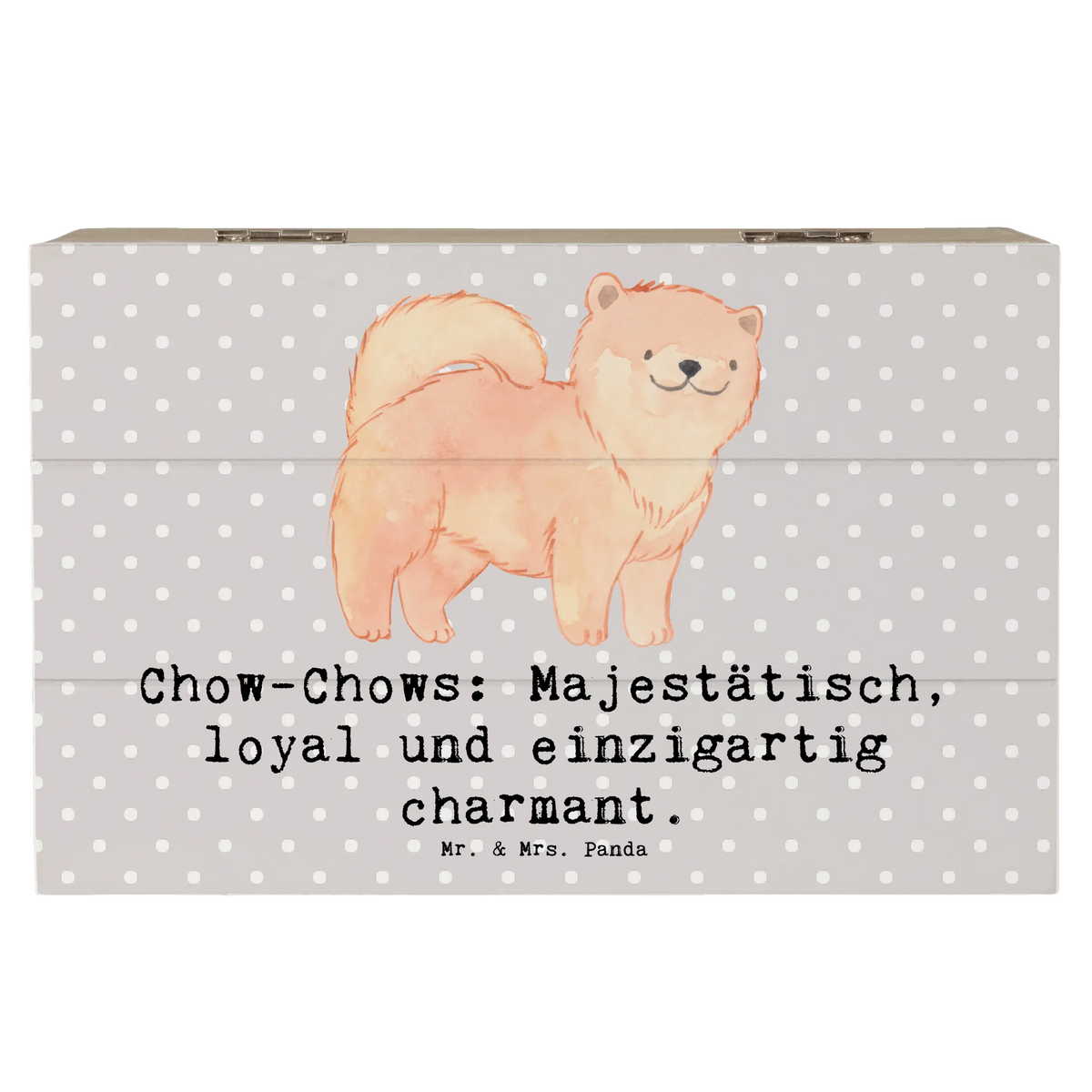 Skrzynia drewniana Chow-Chows: Majestätisch, loyal und einzigartig charmant. szczeniak, właściciel psa, dawanie, prezent, miłośnik zwierząt, pies rasowy, Pies, rasa psa