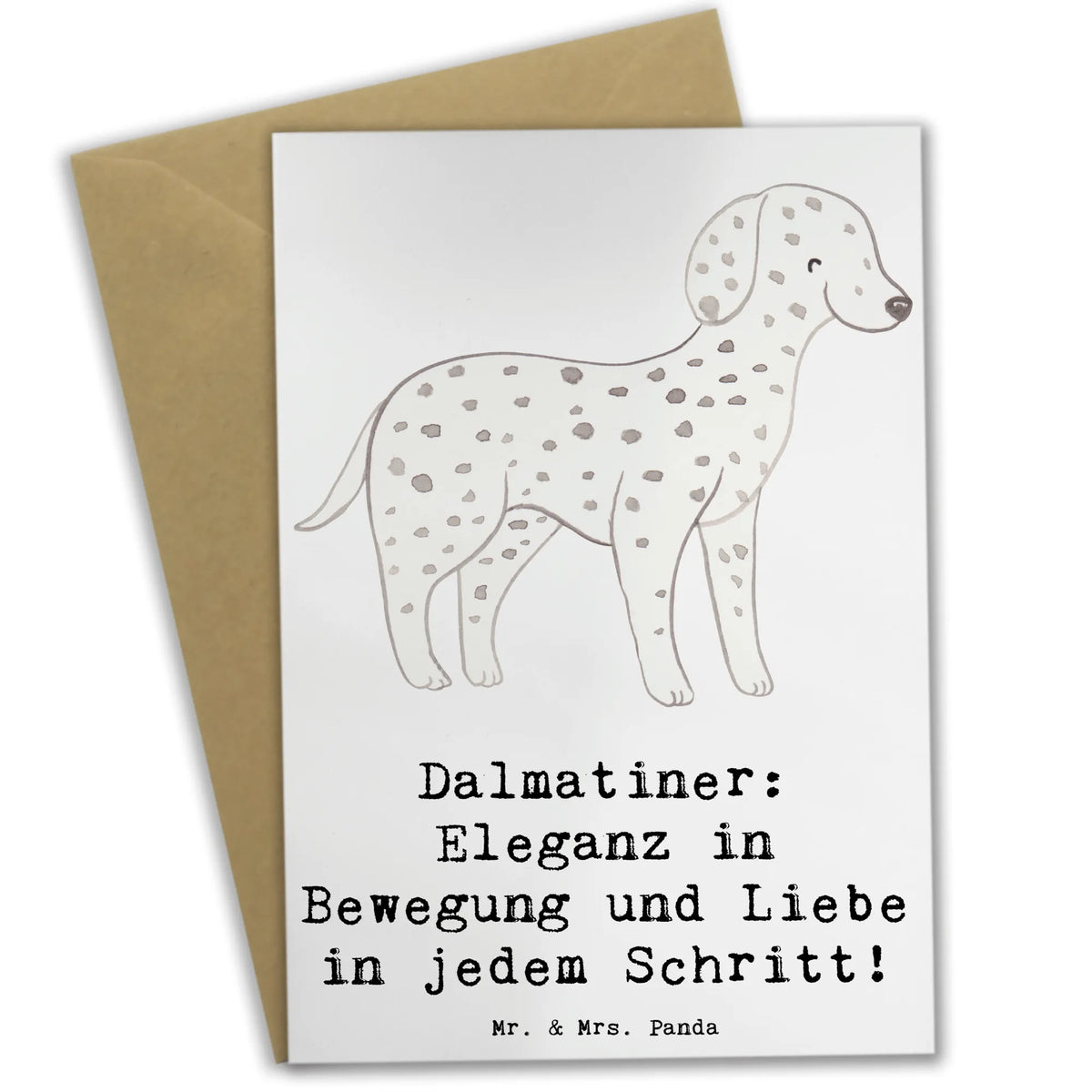 Greetings card Dalmatiner: Eleganz in Bewegung und Liebe in jedem Schritt! gift, animal lover, giving, dog breed, purebred dog, dog owner, puppy