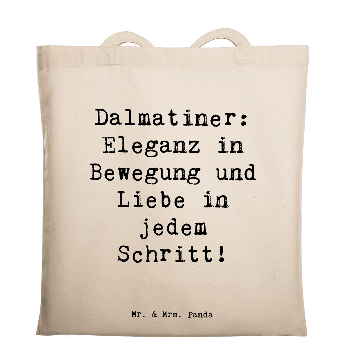 Tote bag Saying Dalmatiner: Eleganz in Bewegung und Liebe in jedem Schritt! gift, animal lover, giving, dog breed, purebred dog, dog owner, puppy