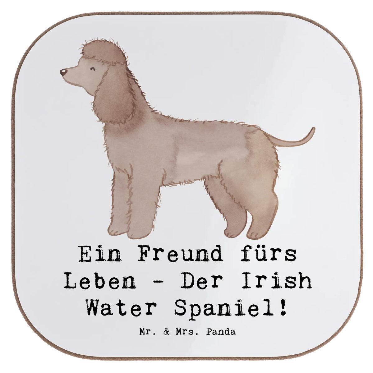 Untersetzer Irish Water Spaniel Freund