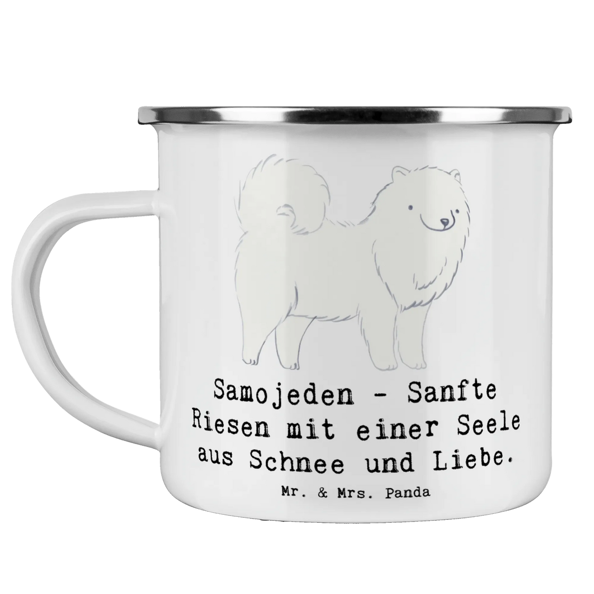 Camping Emaille Tasse Samojede Liebe Campingbecher, Haferl, Motivtasse, Teebecher, Outdoor Tasse, metallbecher, Teetasse, Pott, blechbecher, Emailletasse, Emaille Becher, wandertasse, emaillebecher, Emaille Tasse, Reisebecher, Tasse Emaille, Blechtasse, Kaffeepott, outdoortasse, Outdoor Becher, Campingtasse, wanderbecher, reisetasse, becher emaille, Geschenk, Schenken, Hund, Hunderasse, Rassehund, Hundebesitzer, Tierfreund, Welpe
