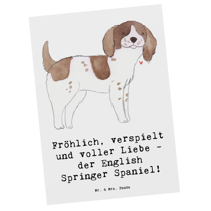 Postcard Fröhlich, verspielt und voller Liebe - der English Springer Spaniel!