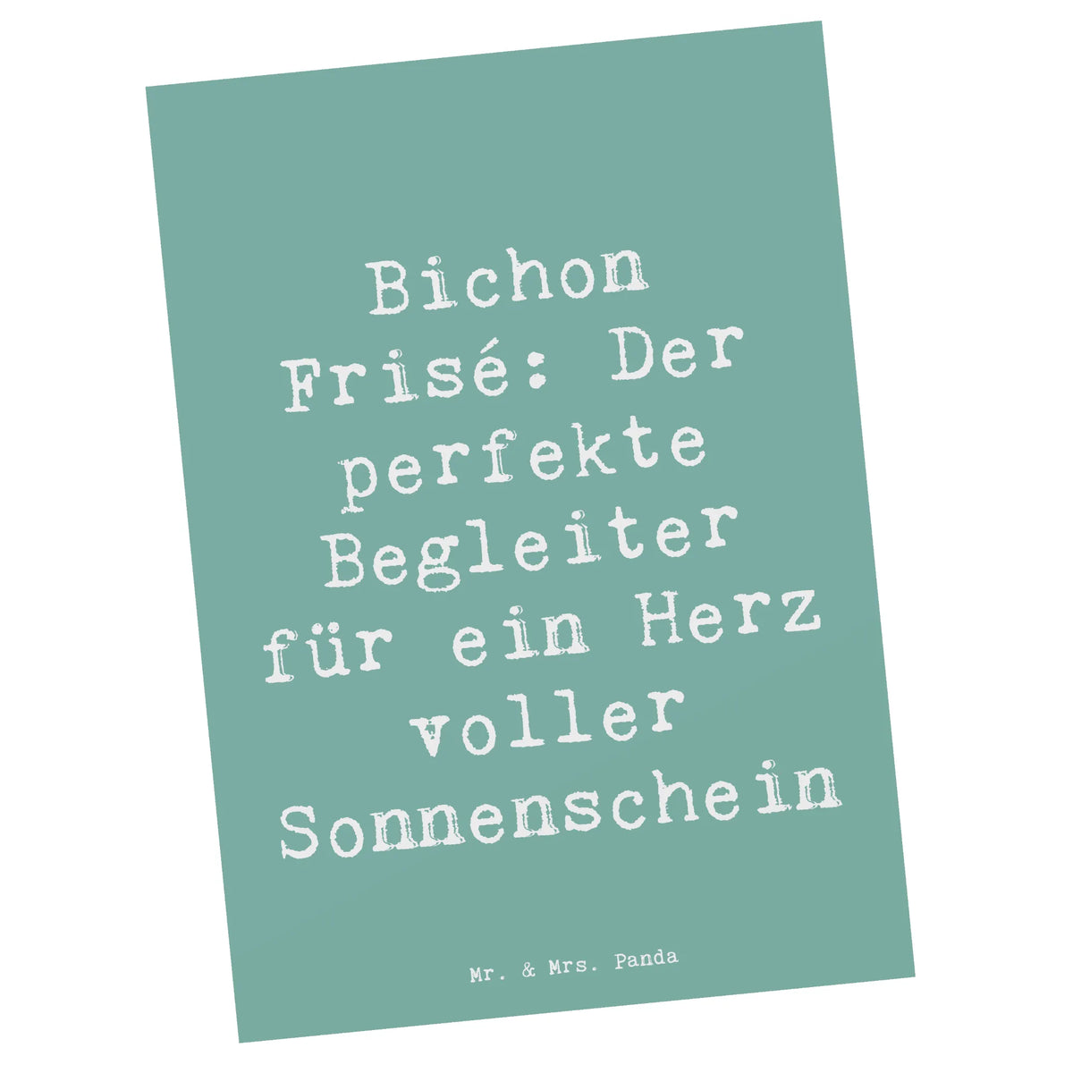 Postcard Saying Bichon Frisé: Der perfekte Begleiter für ein Herz voller Sonnenschein
