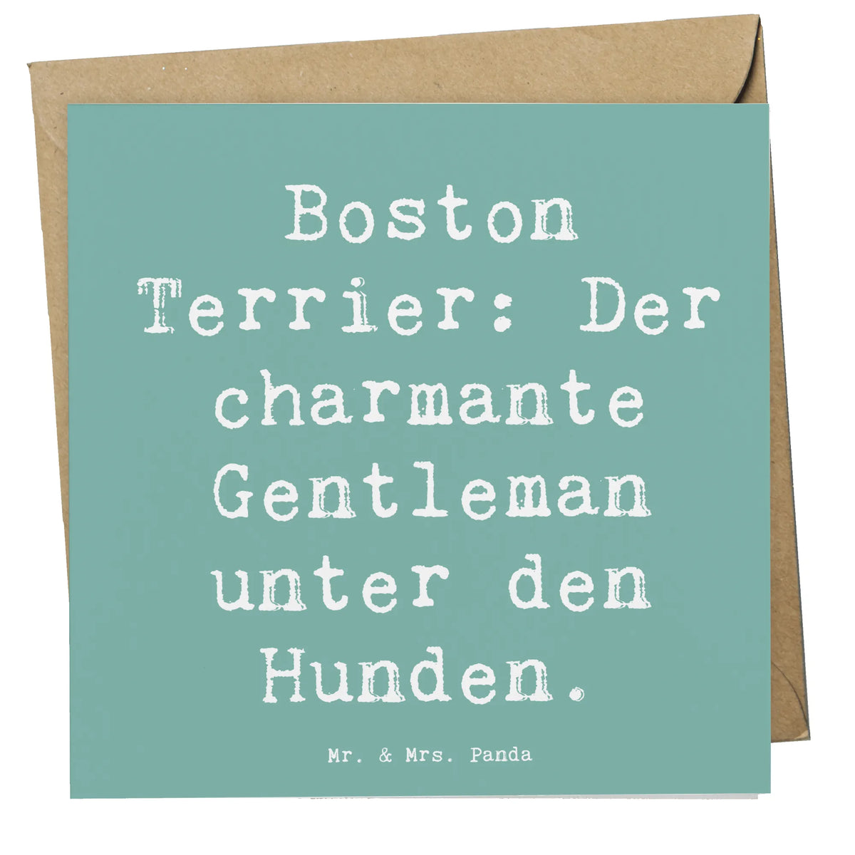 Deluxe Karte Spruch Boston Terrier Gentleman Klappkarte, Grußkarte, Glückwunschkarte, anlasskarte, faltkarte, doppelkarte, Schenken, Welpe, Tierfreund, Hund, Hundebesitzer, Rassehund, Hunderasse, Geschenk