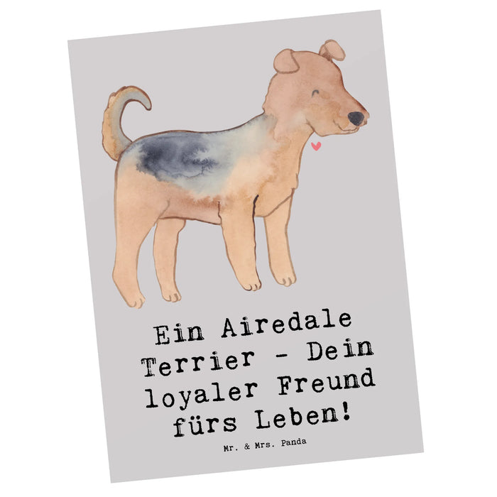 Postkarte Airedale Terrier