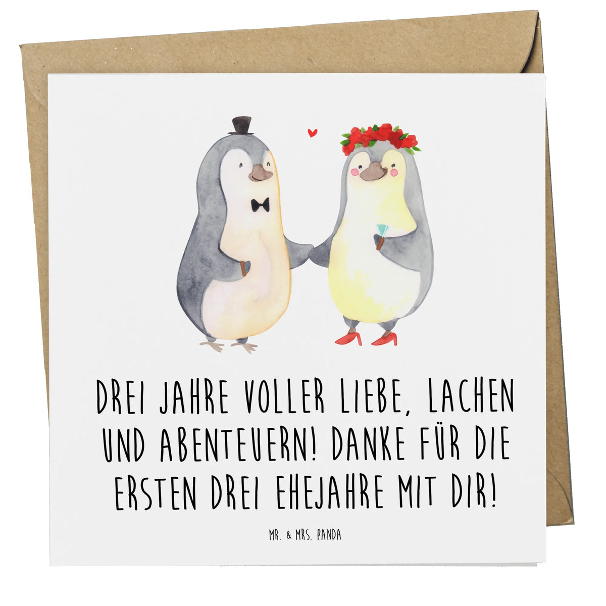 Karta Deluxe Drei Jahre voller Liebe, Lachen und Abenteuern! Danke für die ersten drei Ehejahre mit dir! przyjęcie zaręczynowe, karta weselna, prezent z ceremonii, ceremonia, przyjęcie weselne, małżeństwo, prezent weselny, Wesele, pomysły na prezenty weselne, prezent z zaręczyn, prezenty weselne dla pary młodej