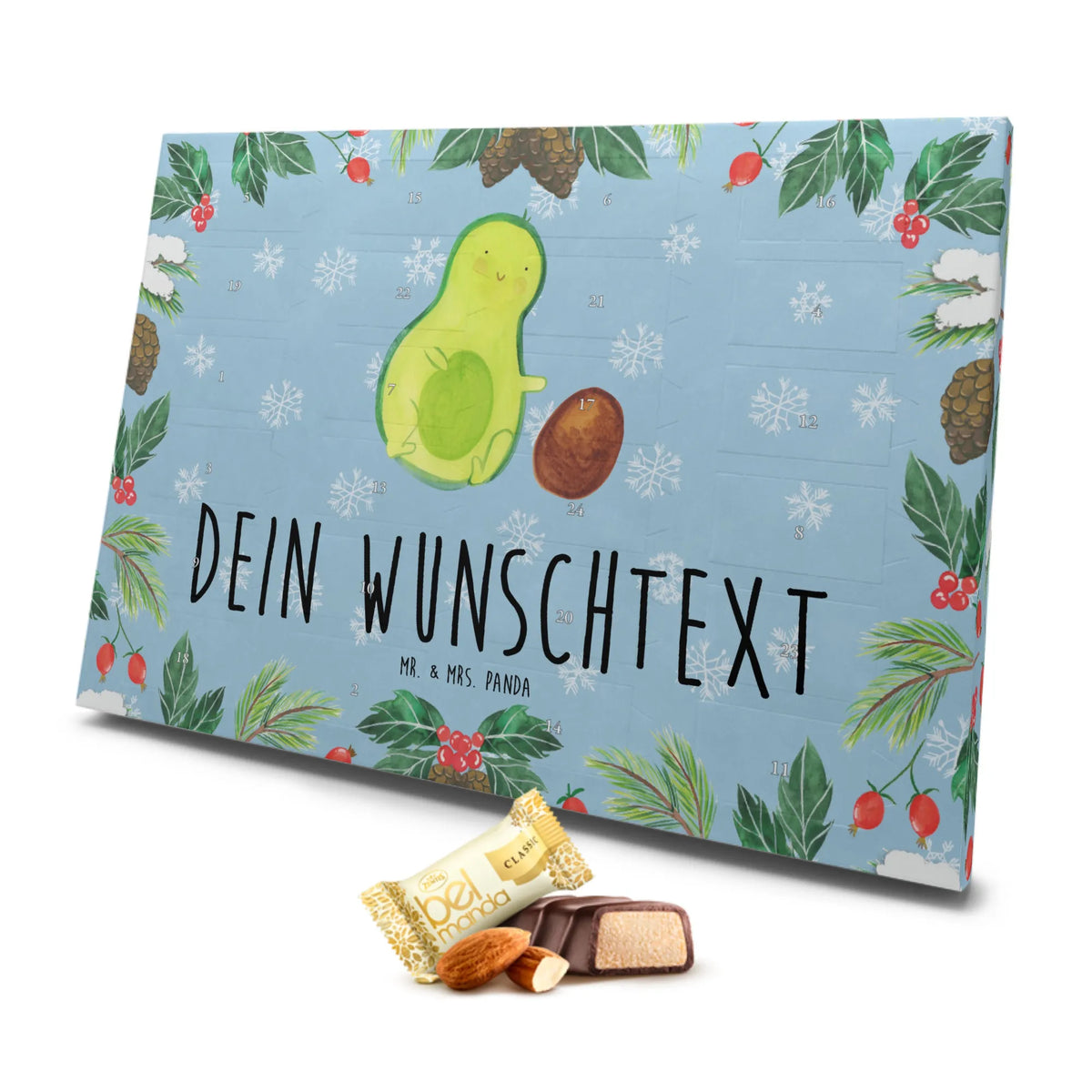 Personalisierter Marzipan Adventskalender Avocado Kern rollt Personalisierter Marzipan Adventskalender, Avocado, Veggie, Vegan, Gesund, Säugling, zur Geburt, Avocados, Geburt, Liebe, Kind, erstes Kind, Baby, Schwanger, große Liebe, Schwangerschaft, Love, Geburtstag, Babyparty