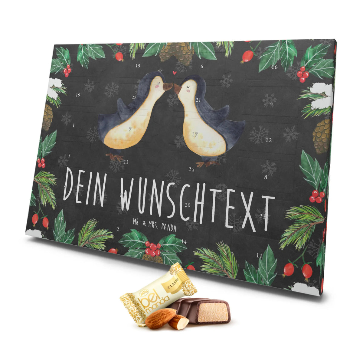 Personalisierter Marzipan Adventskalender Pinguine Kuss Personalisierter Marzipan Adventskalender, Liebe, Partner, Freund, Freundin, Ehemann, Ehefrau, Heiraten, Verlobung, Heiratsantrag, Liebesgeschenk, Jahrestag, Hocheitstag, Geschenk für Frauen, für Männer, Liebesbeweis, für Ehemann, Hochzeitstag, Geschenk für Freundin, Geschenk für Partner, Mitbringsel, Valentinstag
