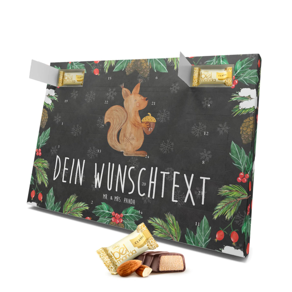Personalisierter Marzipan Adventskalender Eichhörnchen Weihnachten Personalisierter Marzipan Adventskalender, Winter, Weihnachten, Weihnachtsdeko, Nikolaus, Advent, Heiligabend, Wintermotiv, Vogel, Guten Rutsch, Neujahr, Frohe Weihnachten, Weihnachtsgruß, Weihnachtsmotiv, Frohes neues Jahr