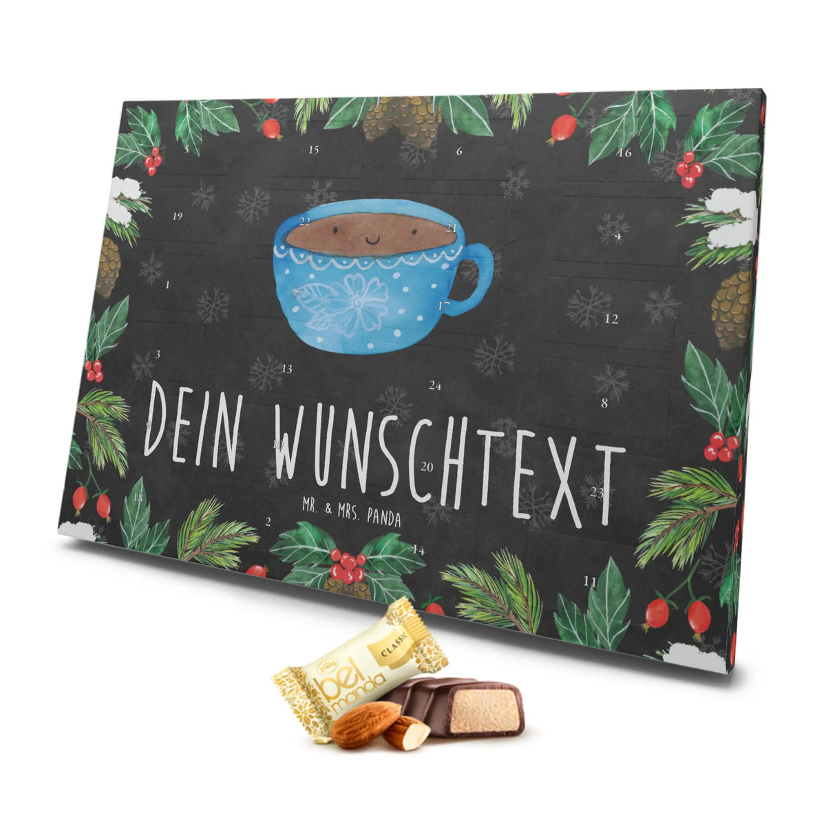 Personalisierter Marzipan Adventskalender Kaffee Tasse Personalisierter Marzipan Adventskalender, Tiermotive, Gute Laune, lustige Sprüche, Tiere, Glücklich, Liebe, Kaffee, Tasse, Geschmack, Genuss