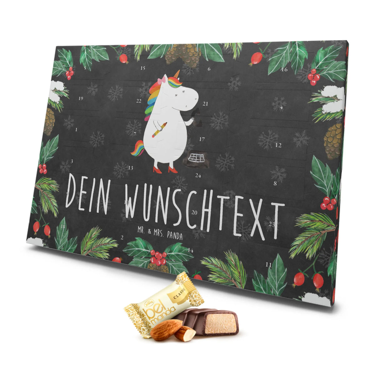 Personalisierter Marzipan Adventskalender Einhorn Sekretärin Personalisierter Marzipan Adventskalender, Einhorn, Einhörner, Einhorn Deko, Unicorn, Steuerkanzlei, Bürohilfe, Rechtsanwältin, Büro, Bürokraft, Sekretärin, Steuerbüro, Rechtsanwaltsgehilfin