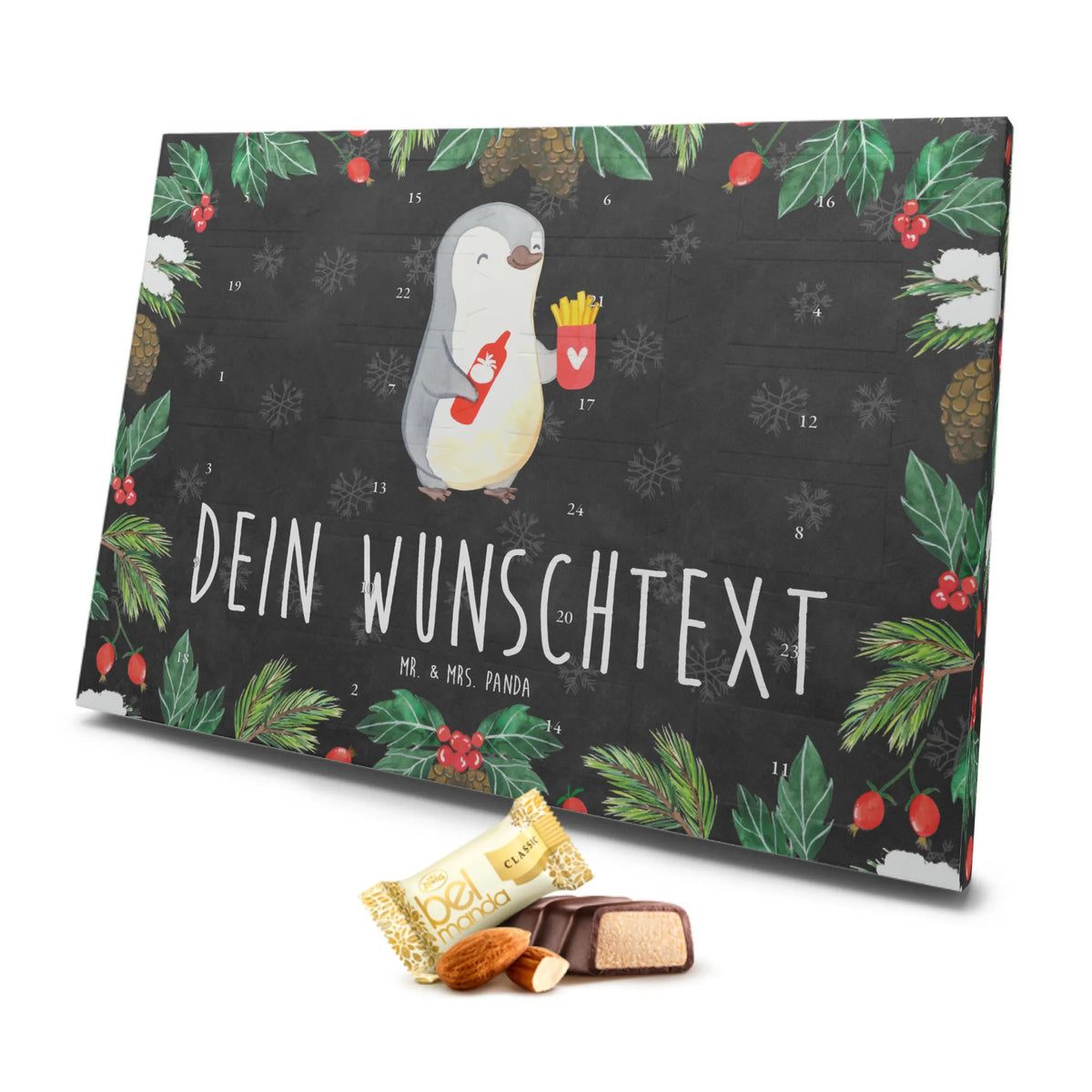 Personalisierter Marzipan Adventskalender Pinguin Pommes Personalisierter Marzipan Adventskalender, Liebe, Partner, Freund, Freundin, Ehemann, Ehefrau, Heiraten, Verlobung, Heiratsantrag, Liebesgeschenk, Jahrestag, Hocheitstag, Geschenk für Partner, für Männer, für Ehemann, Mitbringsel, Valentinstag, Geschenk für Frauen, Geschenk für Freundin, Hochzeitstag, Liebesbeweis