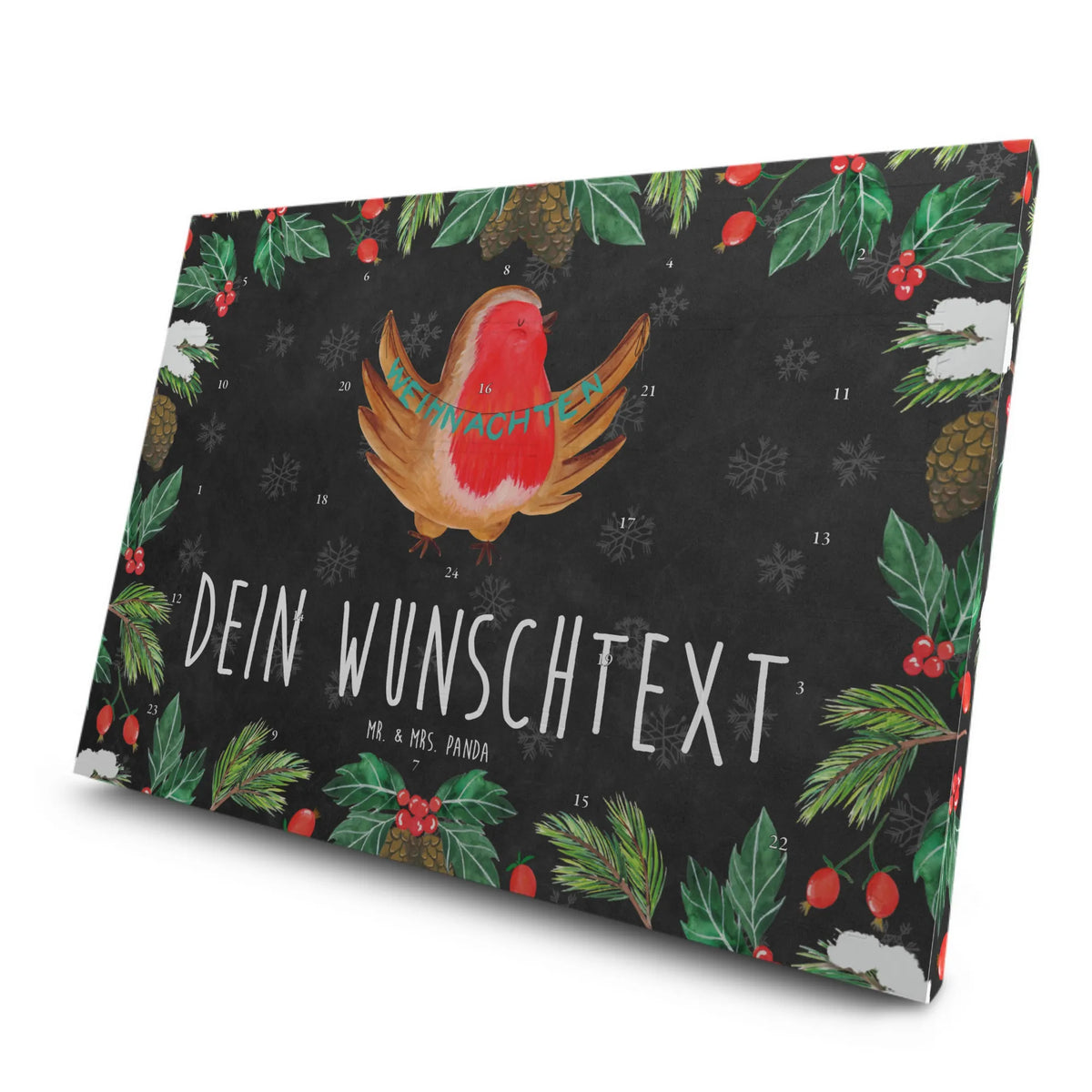 Personalisierter Tee Adventskalender Rotkehlchen Weihnachten|p:1823917|h:5832568dcdb6e786cf16c9e5cb1c1631