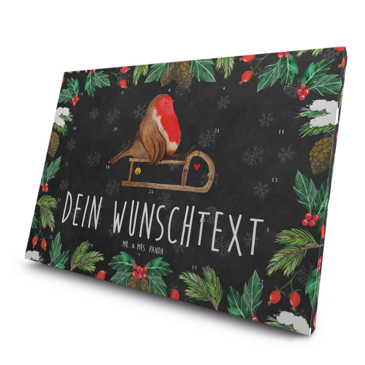 Personalisierter Tee Adventskalender Rotkehlchen Schlitten|p:1824023|h:16c17ab7d7d45275eb56b5069a8be803