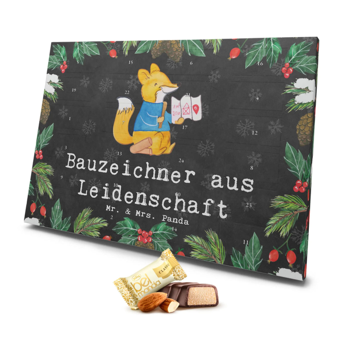 Marzipan Adventskalender Bauzeichner Leidenschaft Marzipan Adventskalender, Beruf, Ausbildung, Jubiläum, Abschied, Rente, Kollege, Kollegin, Geschenk, Schenken, Arbeitskollege, Mitarbeiter, Firma, Danke, Dankeschön