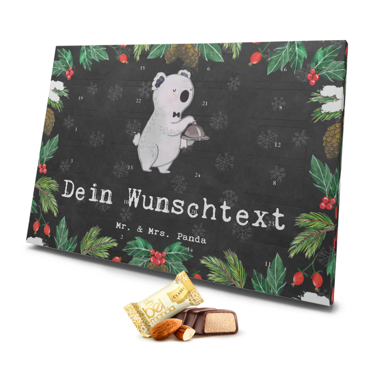 Personalisierter Marzipan Adventskalender Restaurantfachmann Leidenschaft Personalisierter Marzipan Adventskalender, Beruf, Ausbildung, Jubiläum, Abschied, Rente, Kollege, Kollegin, Geschenk, Schenken, Arbeitskollege, Mitarbeiter, Firma, Danke, Dankeschön, Restaurantfachmann, Restaurant, Kellner, Servicefachkraft