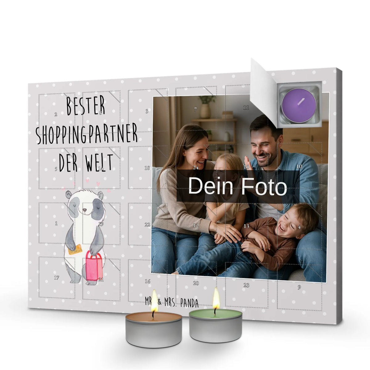  Panda Najlepszy partner zakupowy na świecie Personalisierter Duftkerzen Foto Adventskalender, Mitbringsel, Danke, Bedanken, Geschenktipp, Freude machen, Schenken, für, Geschenk, Geschenkidee, Geburtstag, Geburtstagsgeschenk, Dankeschön, Bff, Freund, Shopping, Partner, Shoppingpartner, Einkaufen, Begleitung, Shopping-Queen, Queen, Shoppen, Freundin, Bester