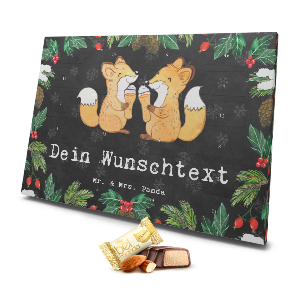 Personalisierter Marzipan Adventskalender Fuchs Bester Vetter der Welt Personalisierter Marzipan Adventskalender, für, Dankeschön, Geschenk, Schenken, Geburtstag, Geburtstagsgeschenk, Geschenkidee, Danke, Bedanken, Mitbringsel, Freude machen, Geschenktipp, Sohn von Onkel, Verwandtschaft, Cousine, Vetter, Kousin, Cousin, Sohn von Tante, Familie