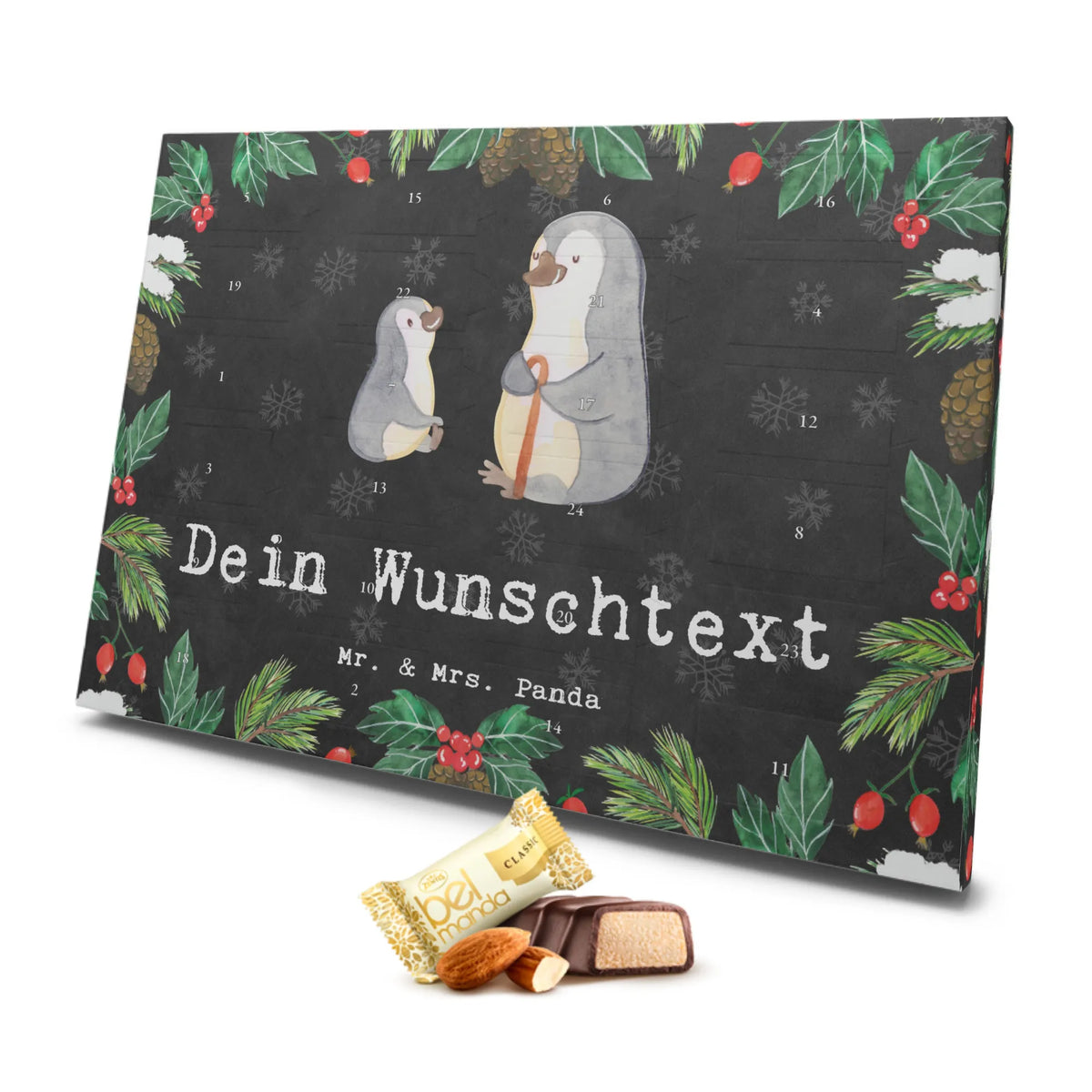 Personalisierter Marzipan Adventskalender Pinguin Bester Großvater der Welt Personalisierter Marzipan Adventskalender, für, Dankeschön, Geschenk, Schenken, Geburtstag, Geburtstagsgeschenk, Geschenkidee, Danke, Bedanken, Mitbringsel, Freude machen, Geschenktipp, Enkelkind, Opi. Großpapa, Oppa, Großvater, Bester, Enkelin, Kleinigkeit, Großeltern, Opa, Oppi, Enkel, Grossvater