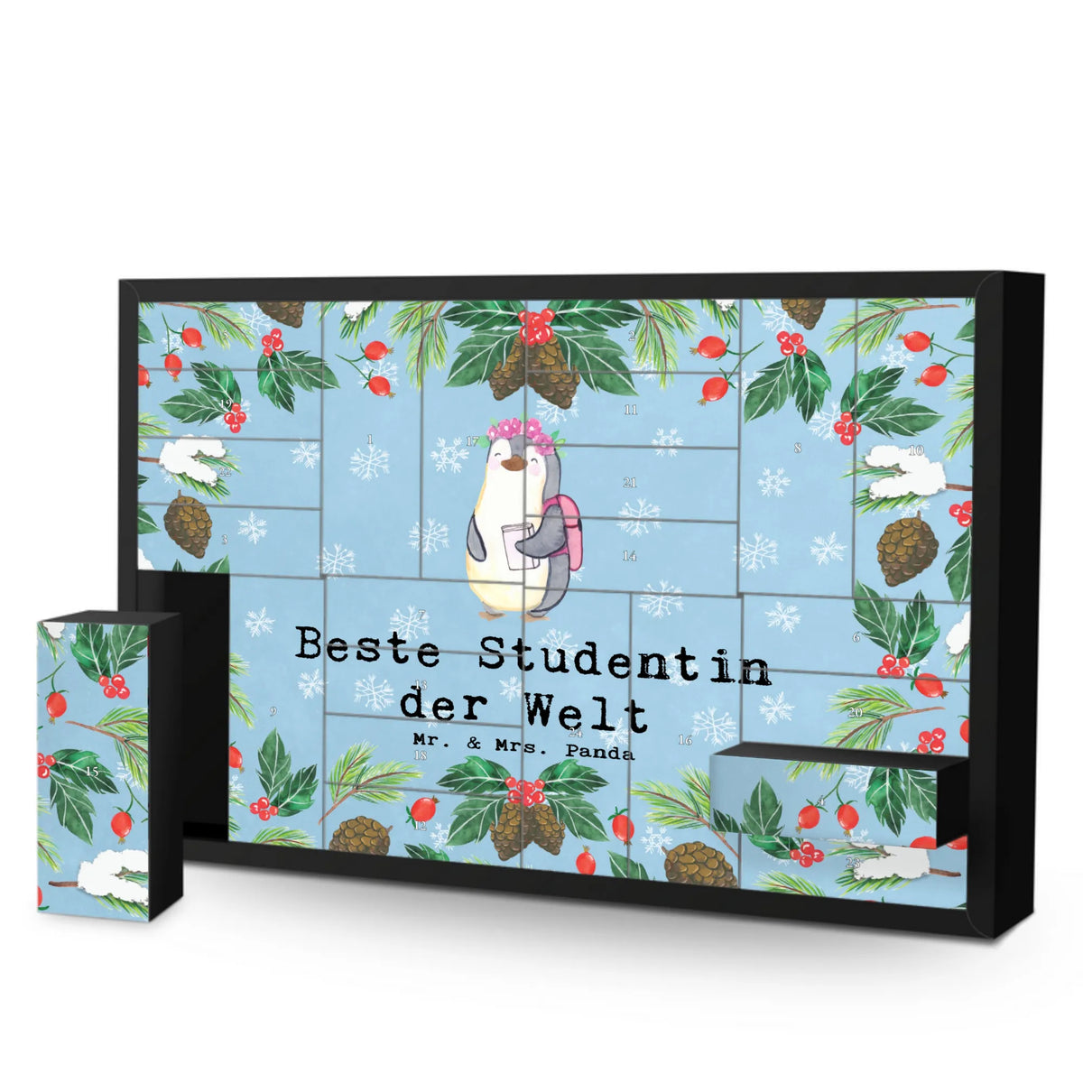Befüllbarer Adventskalender Pinguin Beste Studentin der Welt