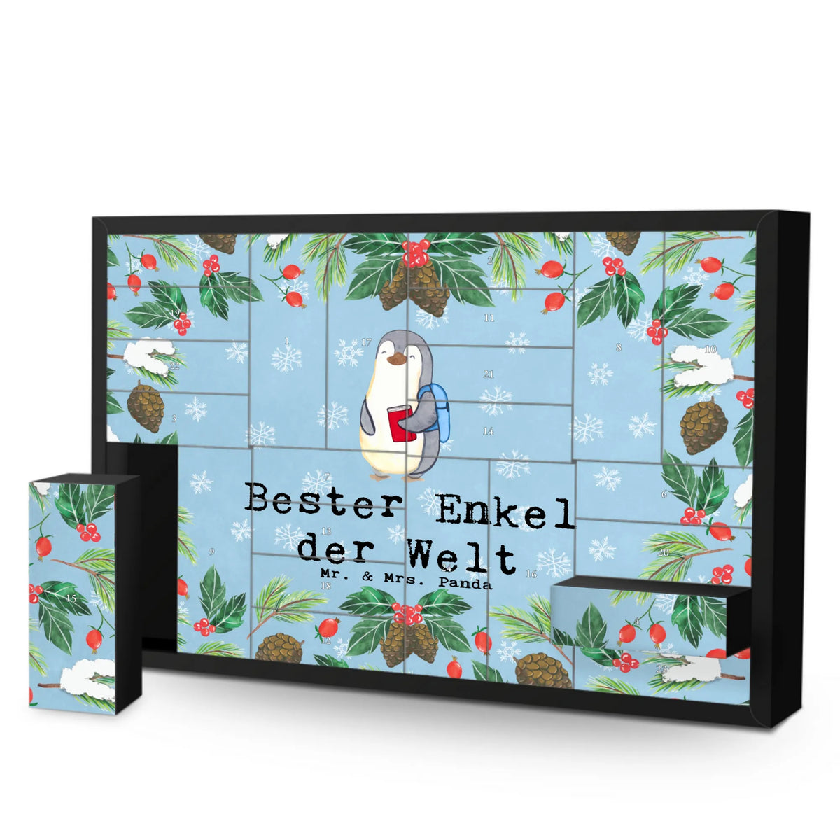  pingwin Najlepszy wnuk na świecie Bastel Adventskalender, selbstbefüllbarer adventskalender, Geschenkekalender, Adventskalender Schachtel, Adventskalender Box, Weihnachtskalender, Kalender Zum Befüllen, Diy Adventskalender, Adventskalender, diy weihnachtskalender, Leerer Adventskalender, Schachtel Adventskalender, Schenken, Freude machen, Geschenktipp, für, Danke, Dankeschön, Geburtstag, Geschenk, Geburtstagsgeschenk, Mitbringsel, Bedanken, Geschenkidee, Enkelkind, Enkelsohn, Enkel, Oma, Taufe, Großsohn, Opa, Kind von Tochter, Kind von Sohn
