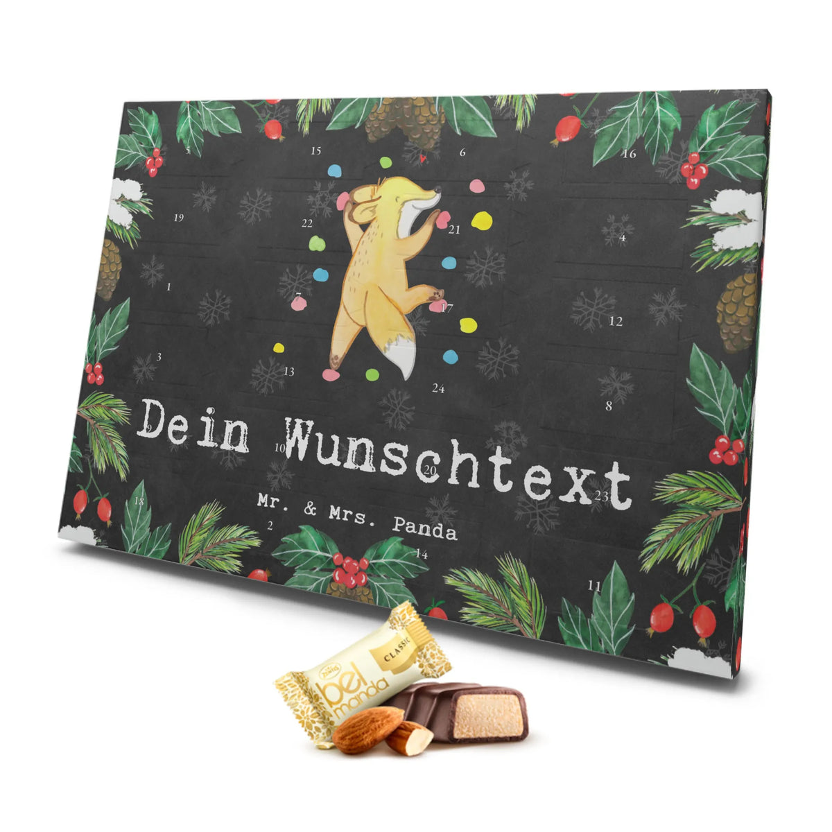 Personalisierter Marzipan Adventskalender Fuchs Bouldern Personalisierter Marzipan Adventskalender, Geschenk, Sport, Sportart, Hobby, Schenken, Danke, Dankeschön, Auszeichnung, Gewinn, Sportler, Klettern, bouldern, Boulderhalle, Kletterhalle