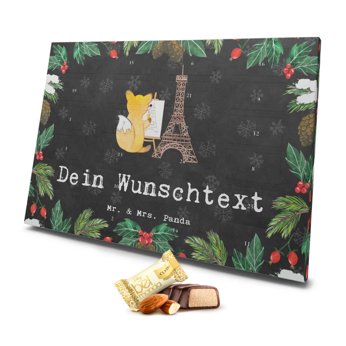 Personalisierter Marzipan Adventskalender Fuchs Urban sketching Personalisierter Marzipan Adventskalender, Geschenk, Sport, Sportart, Hobby, Schenken, Danke, Dankeschön, Auszeichnung, Gewinn, Sportler, Künstler, Urban Sketching, Malen, Zeichnen, Zeichenschule