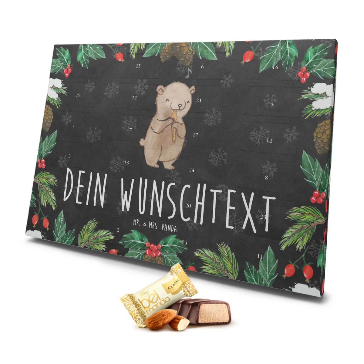Personalisierter Marzipan Adventskalender Bär Blockflöte Personalisierter Marzipan Adventskalender, Instrumente, Geschenke Musiker, Musikliebhaber, Blockflöte, Ensemble, Flöte, Blasinstrument, Früherziehung, Bär